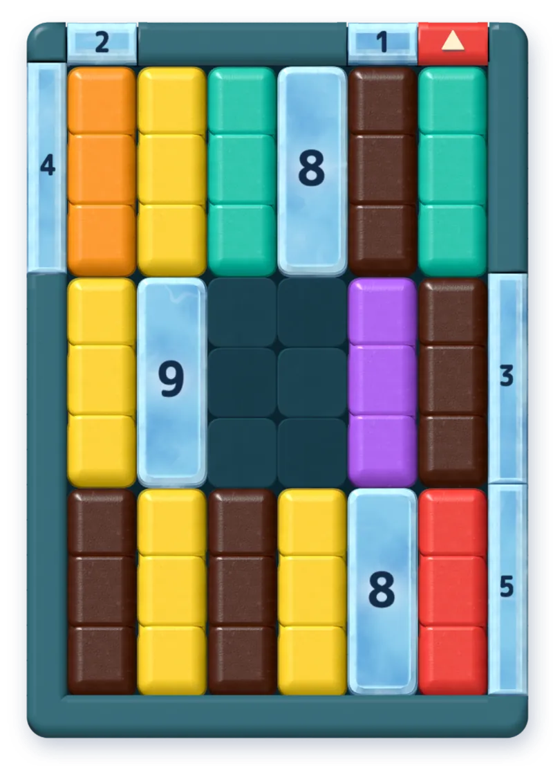 The board after move 5.