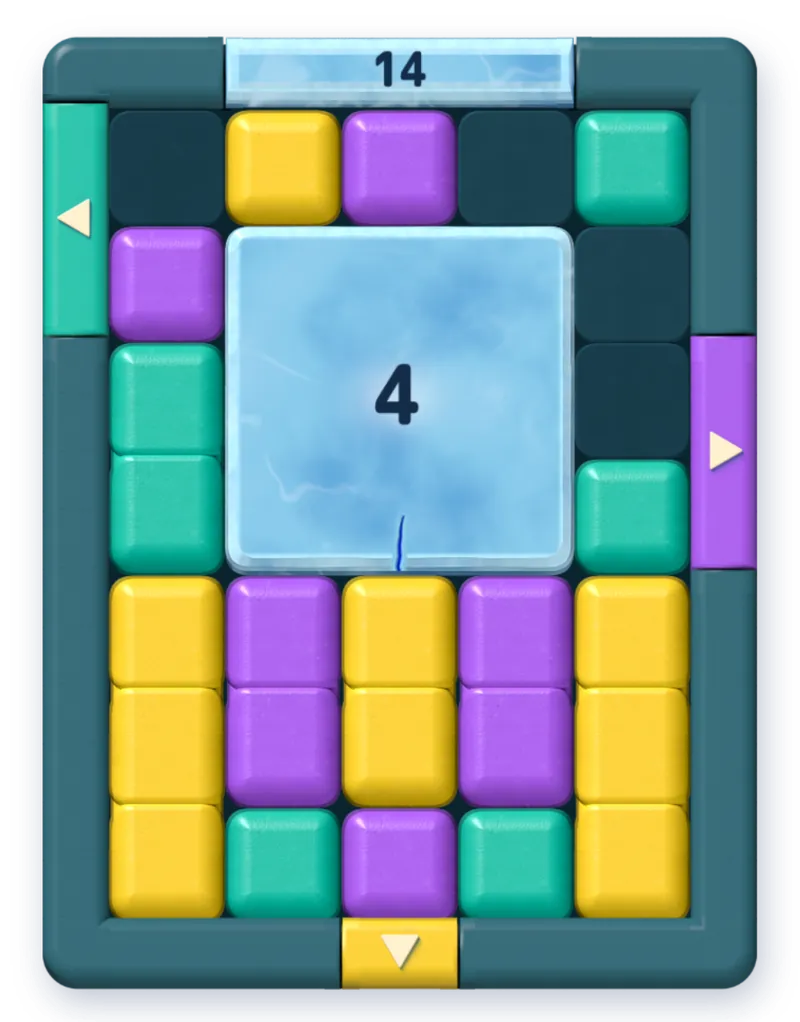 The board after move 5.