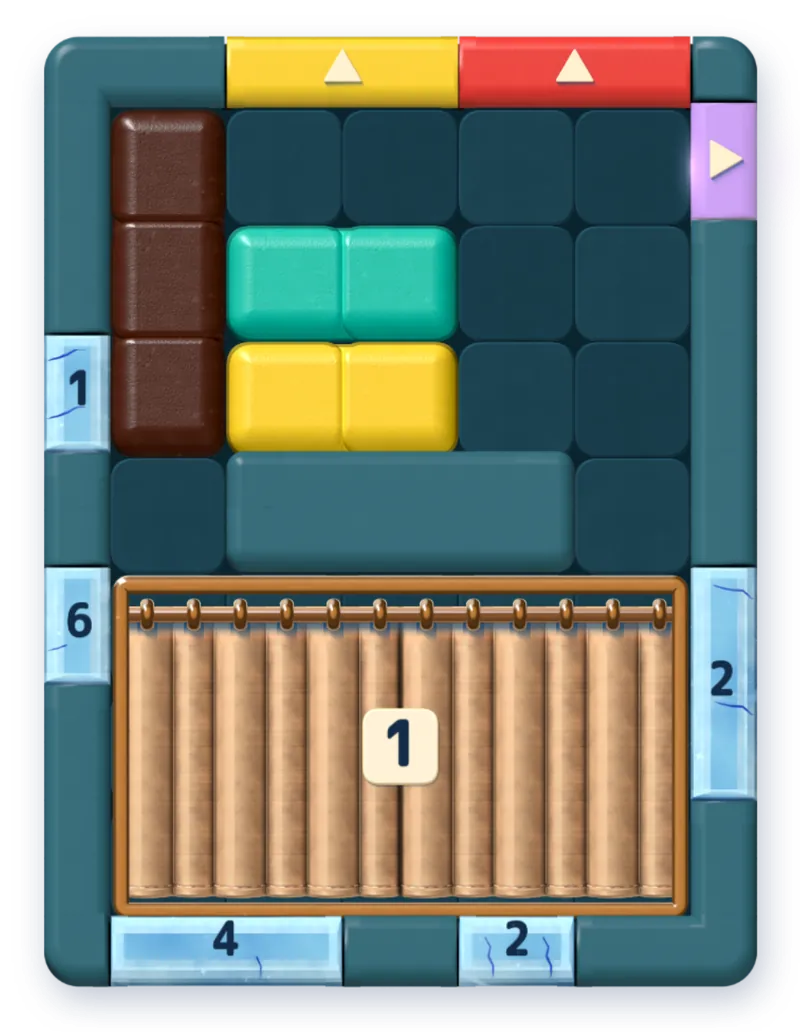 The board after move 5.