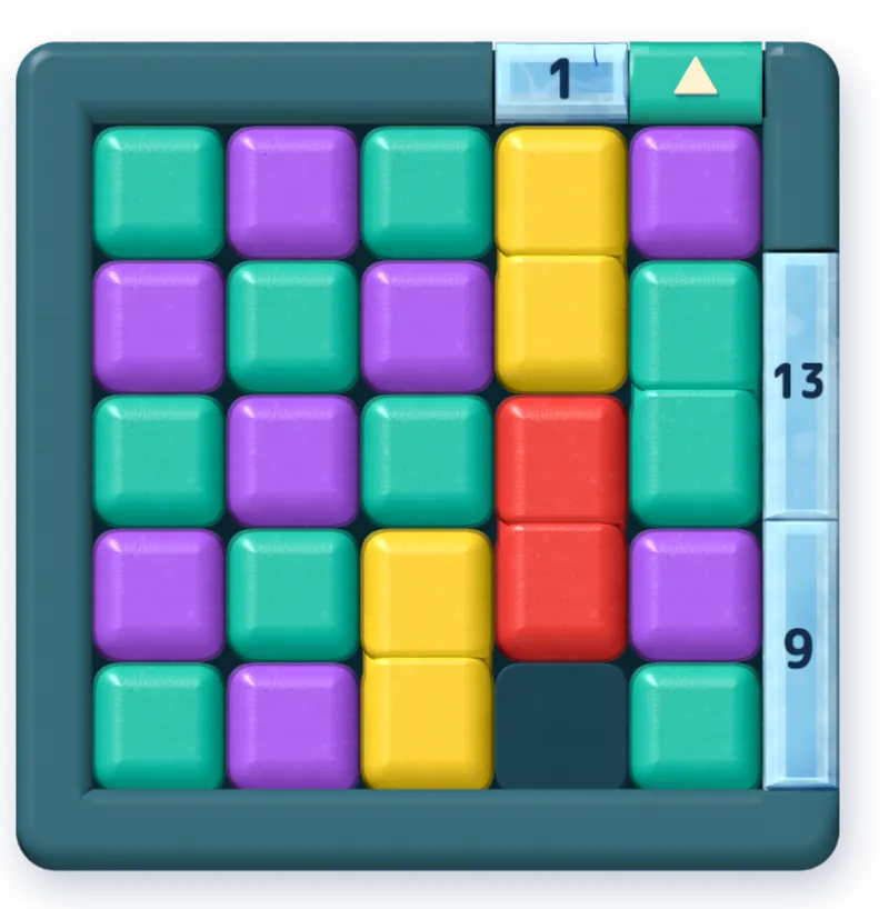 The board after move 5.